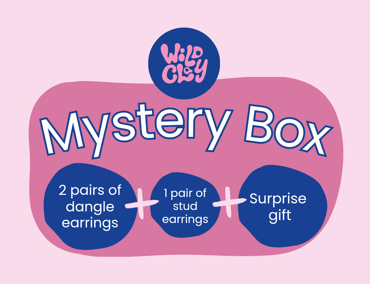Pick Your Aesthetic: Wild Clay Mystery Box - 2 Dangles, 1 Studs, 1 Surprise Gift