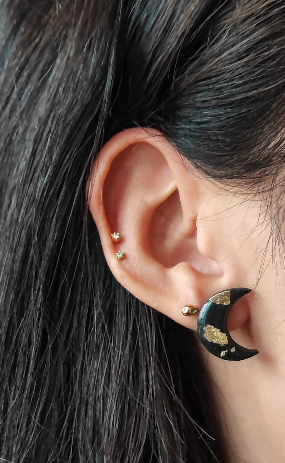 Midnight Moon Studs
