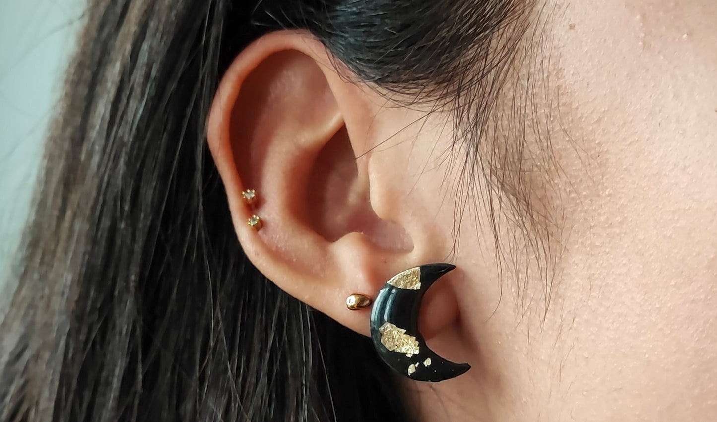 Midnight Moon Studs