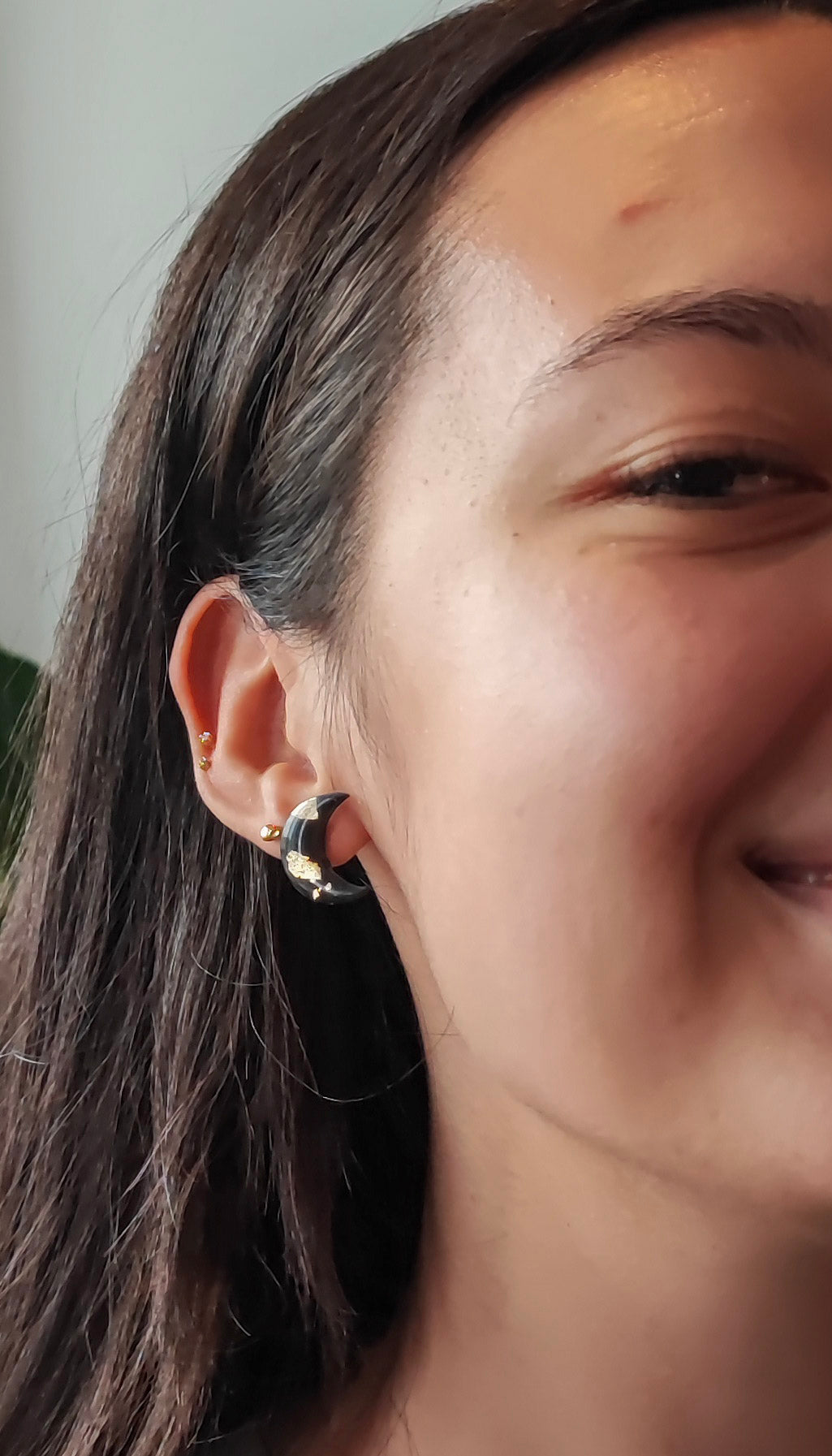 Midnight Moon Studs
