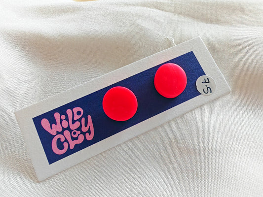 Neon Pink Studs