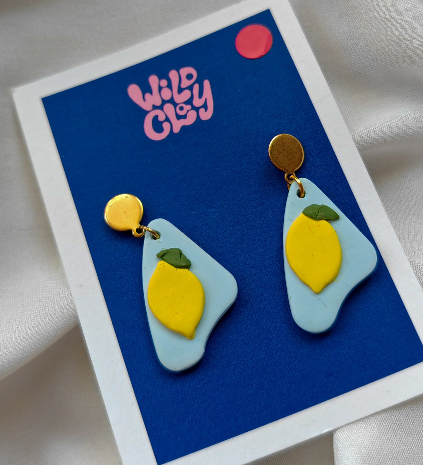 Lemon dangle earrings