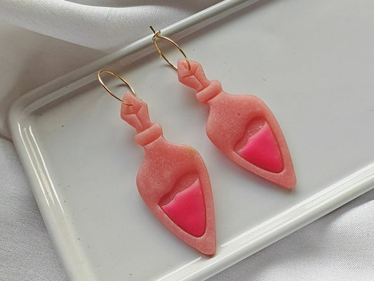 Love potion hoop earrings
