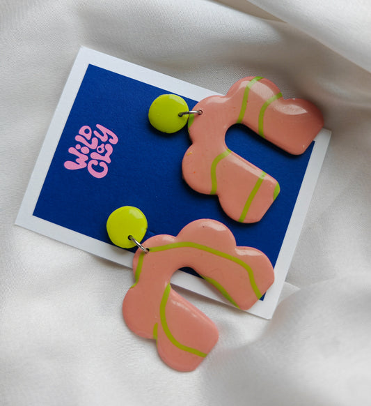 Bubble arches - pink/lime