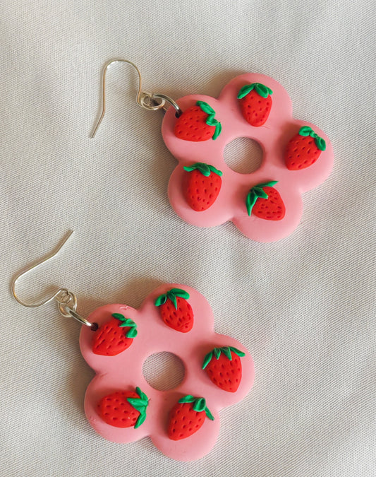 Strawberry flowers