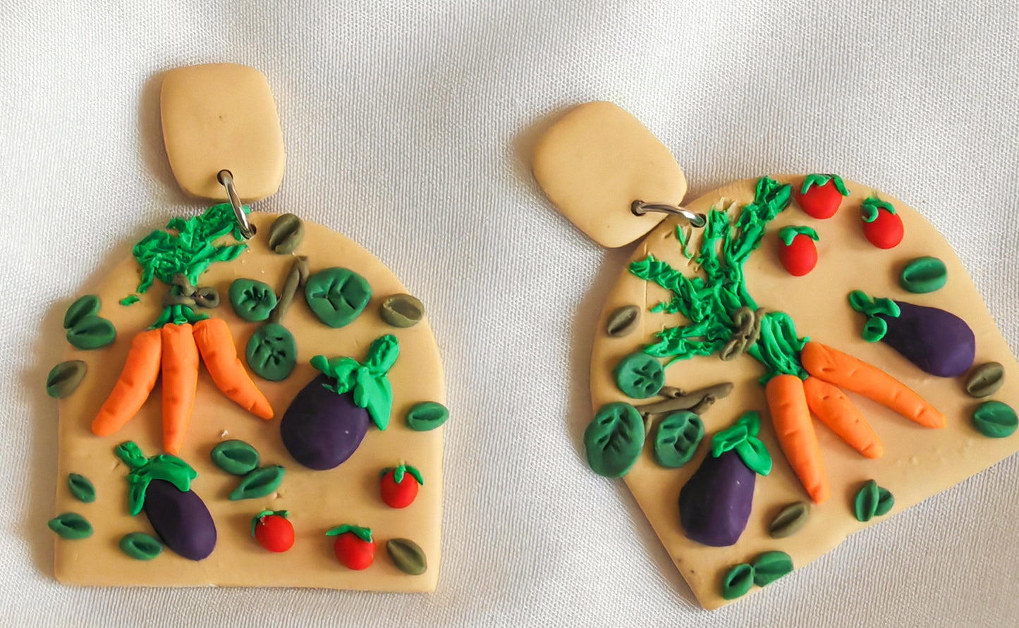 Veg patch earrings