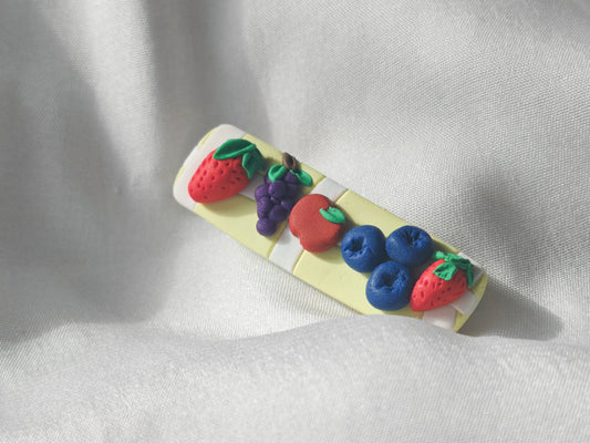 berry hair clip