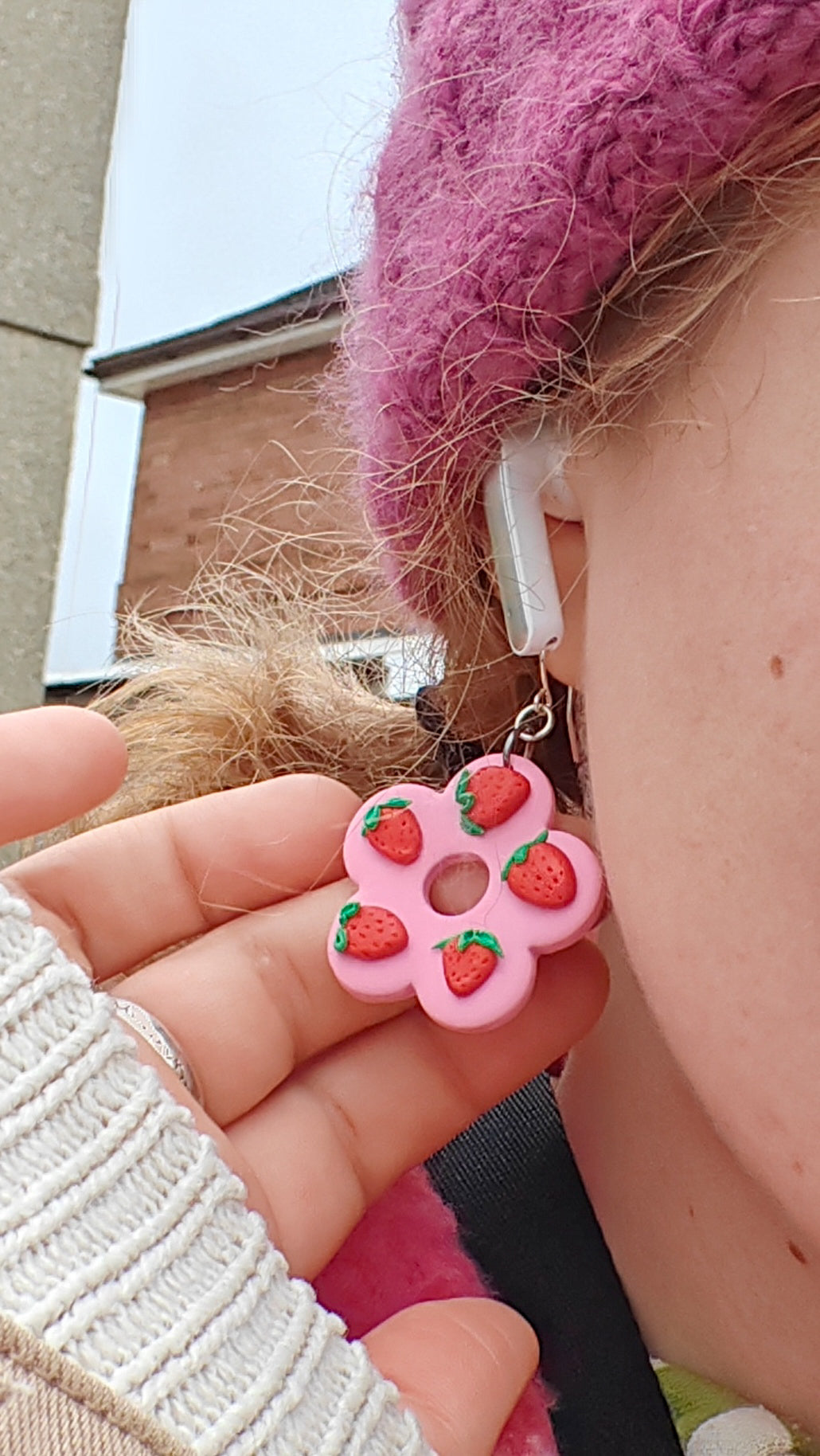 Strawberry flowers