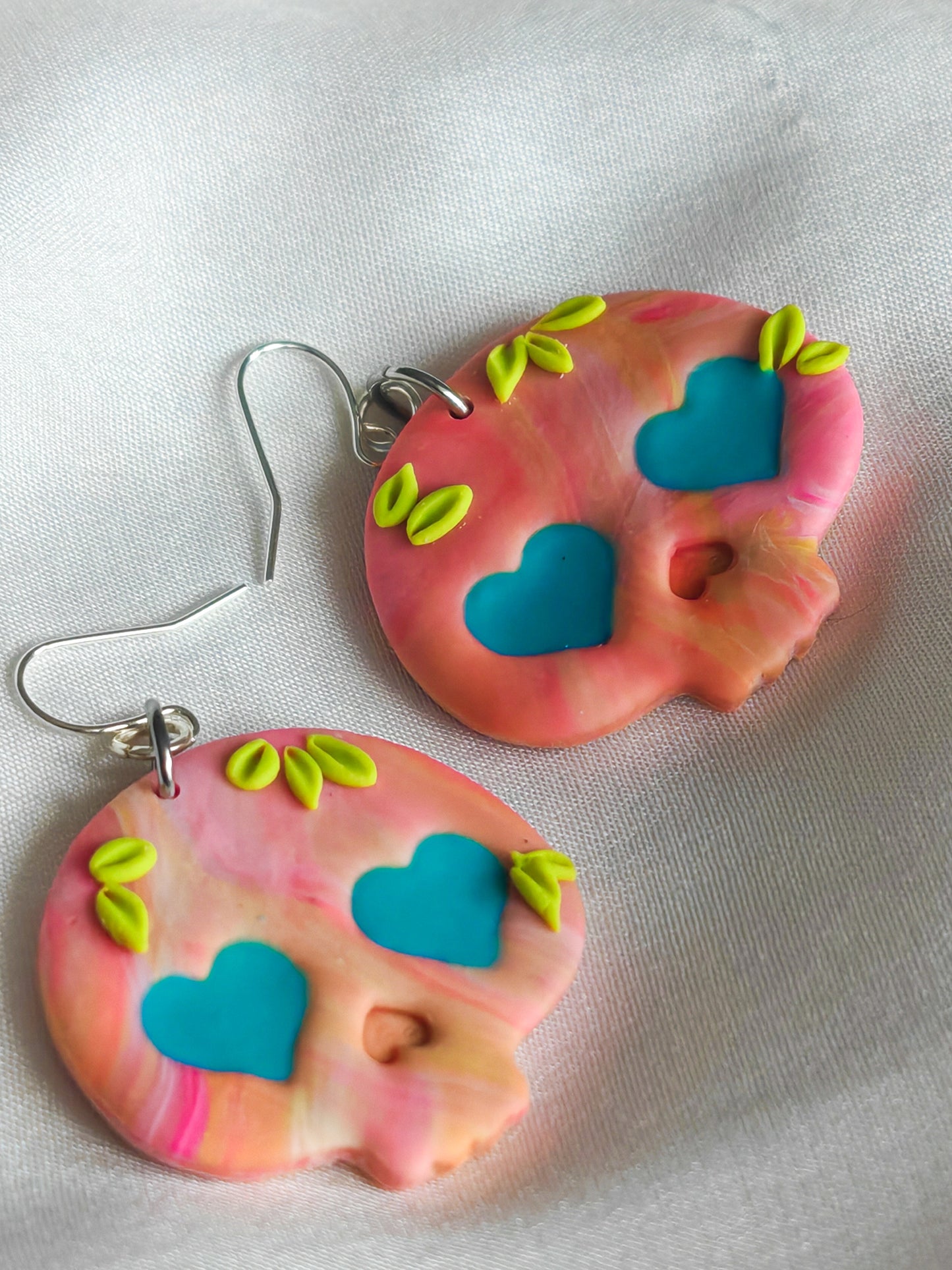 Bright skull earrings