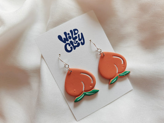 Upside down peachy dangles