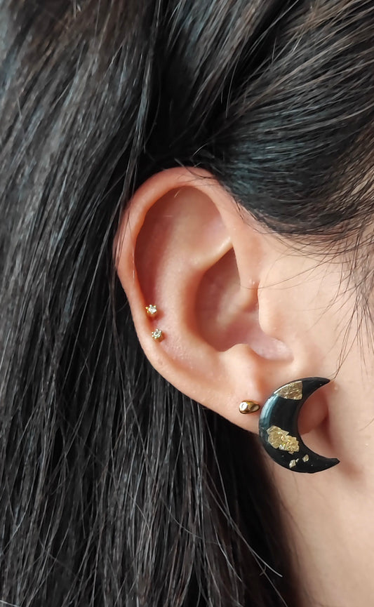 Midnight Moon Studs