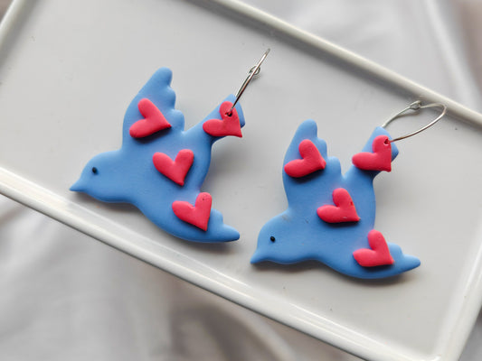 Love bird earrings