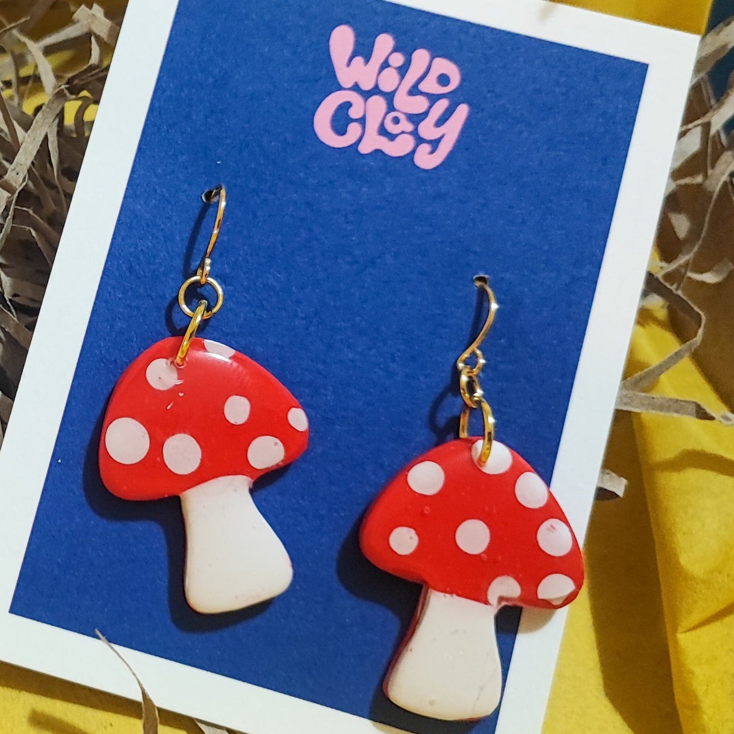 Mushroom Dangle Earrings