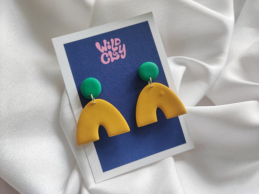Retro Rainbow Arch Earrings