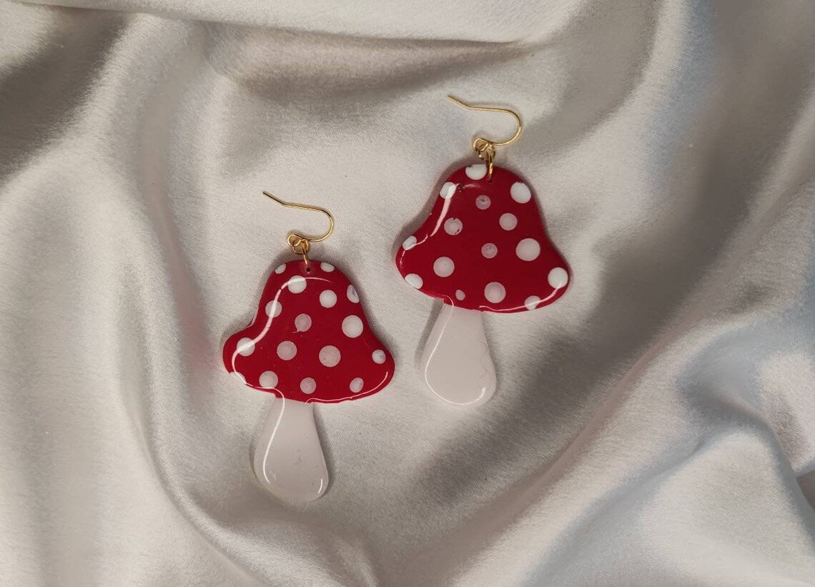 Mushroom Dangle Earrings