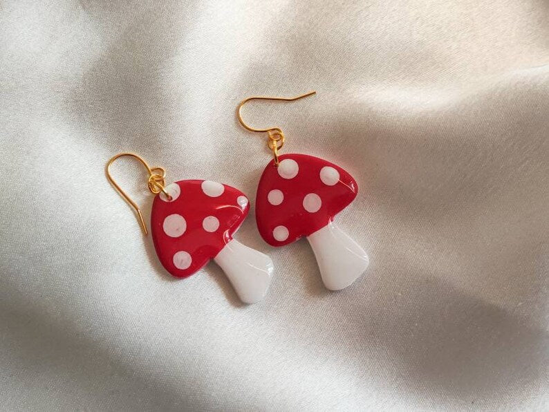 Mushroom Dangle Earrings